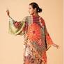 70's Kaliedoscopee Floral Kimono gown