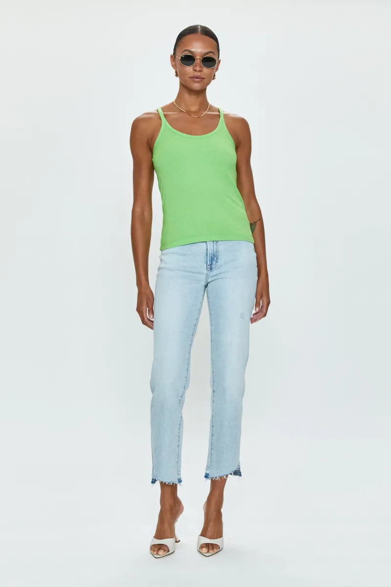 CHARLIE High Rise Cropped Straight Leg Jeans | Voyager Vintage