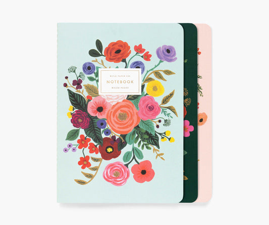 Garden Party Notebooks - Set of 3