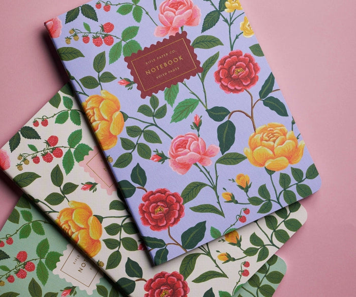 Rifle Paper Co. Roses Notebook | Set of 3