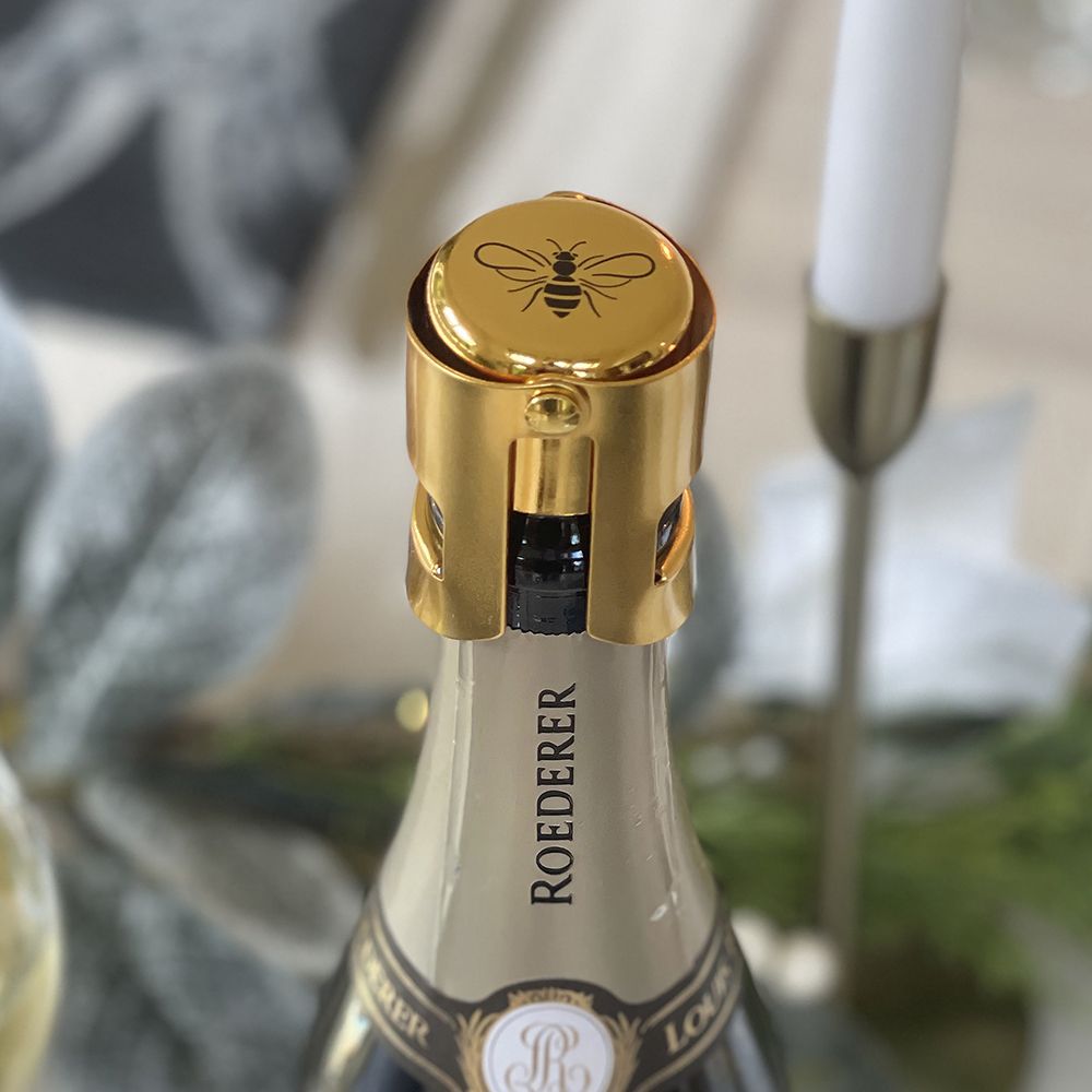 Champagne/Prosecco Stopper | Gold Bee