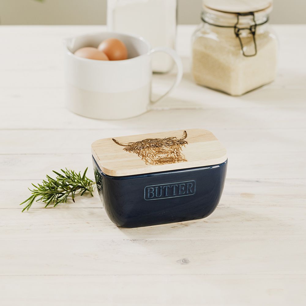 Butter Dish | Highland Cow