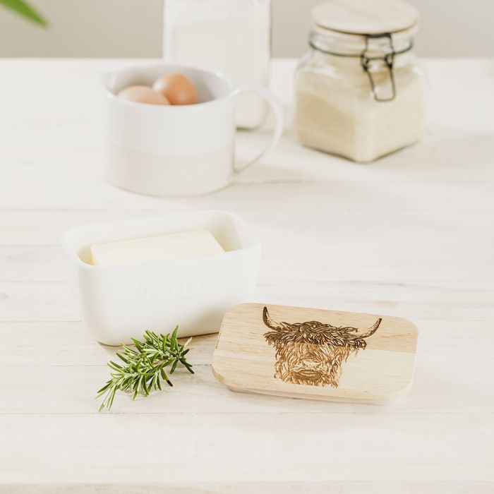 Butter Dish | Highland Cow