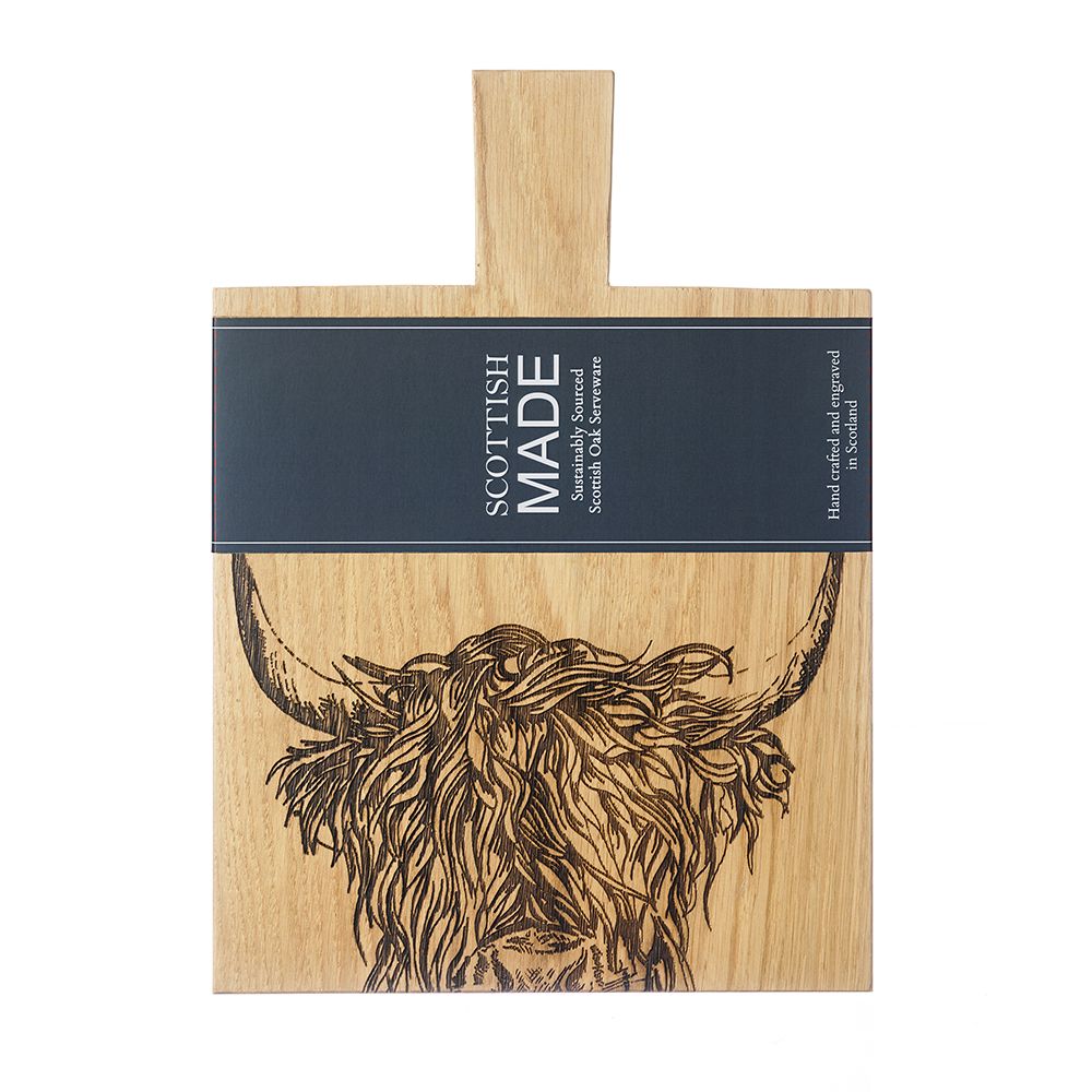 Oak Paddle | Medium | Highland Cow