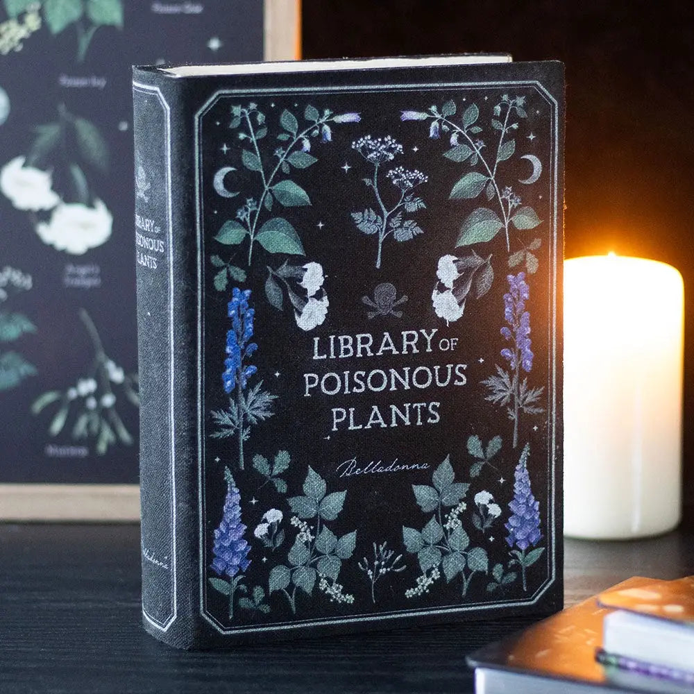 Library of Poisonous Plants Gothic Book Shaped Storage