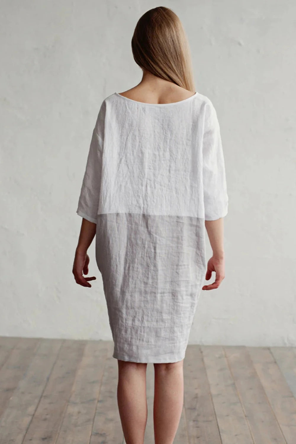 Color Block Linen Dress | ADRIA