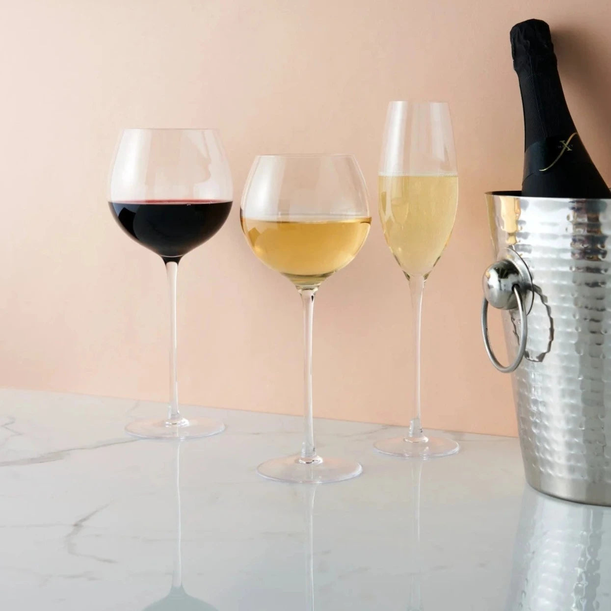 Linger Crystal Red Wine Glasses - Set of 2