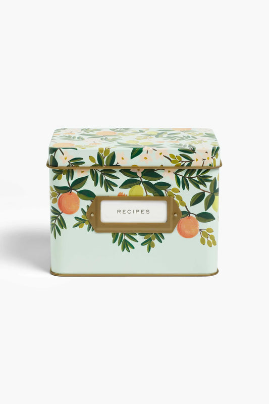 Recipe Tin | Citrus Floral