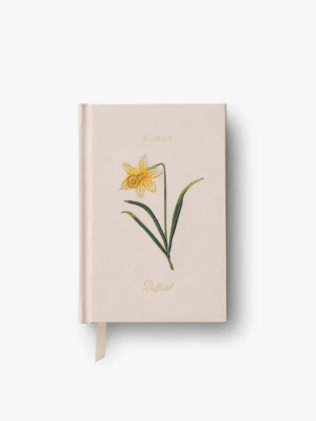 Birth Month Mini Embroidered Journal - March