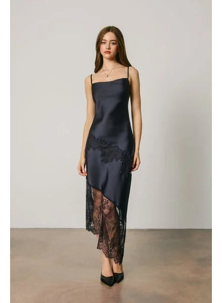 Lace Midi Slip Dress