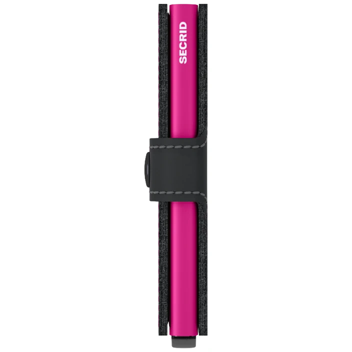 Miniwallet | Matte Black & Fuchsia