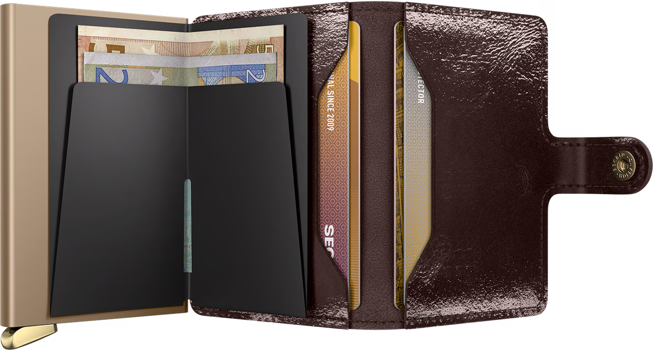 Premium Miniwallet | Naplak Mahogany