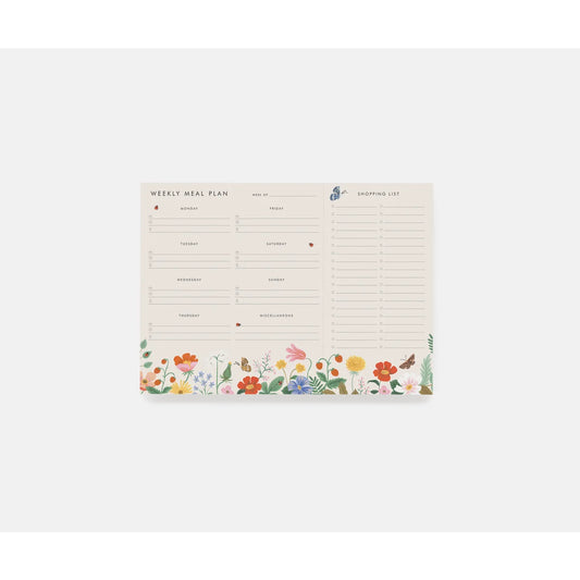 Strawberry Fields Meal Planner Notepad