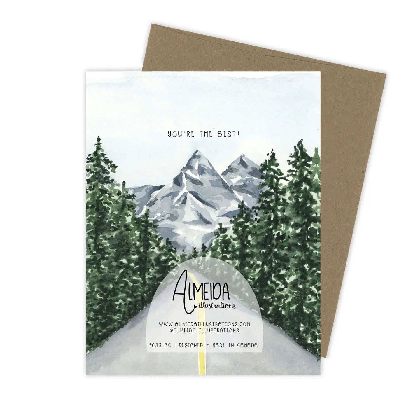 Father's Day Paving the Way Card | PNW Card | Kraft