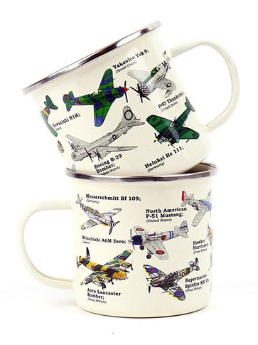 Enamel Mug - Planes