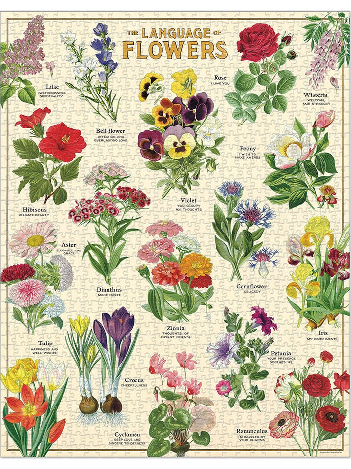 Language of Flowers 1000 Piece Puzzle