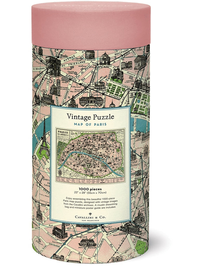 Map of Paris 1000 Piece Puzzle
