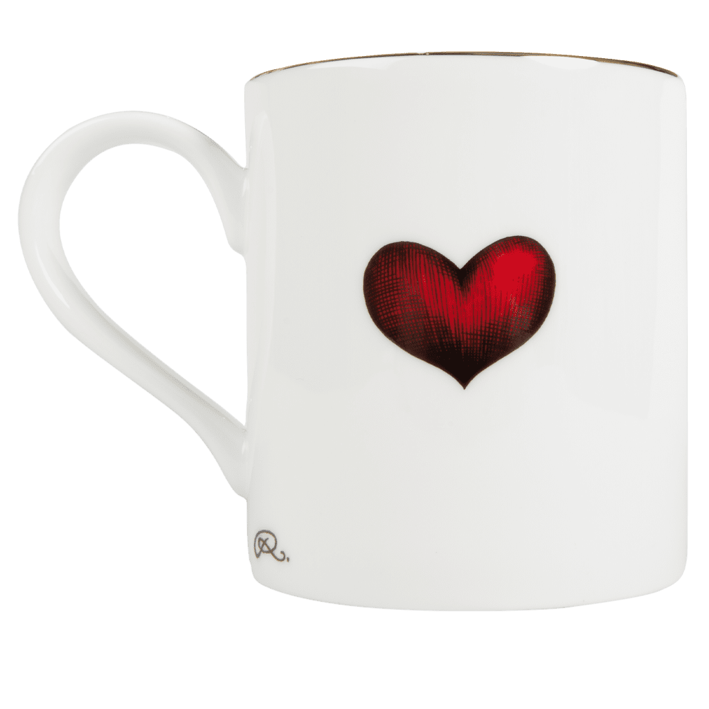 Red Love Heart Majestic Mug
