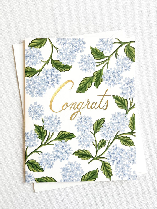 Hydrangea Congrats | Greeting Card