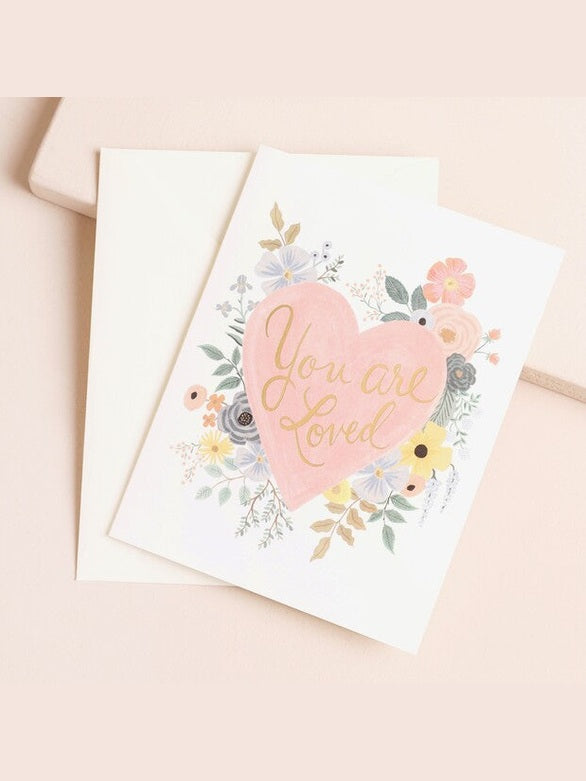 You Are Loved Heart Greeting Card
