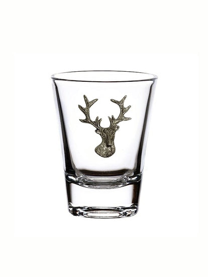 Menagerie Stag 2 Ounce Classic Shot Glass