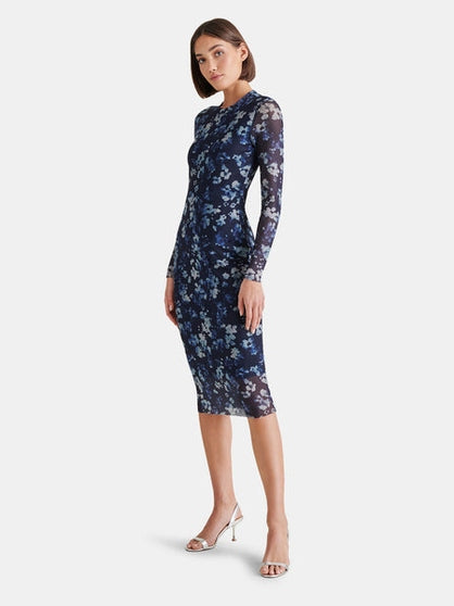 Hailee Dress Floral Indigo