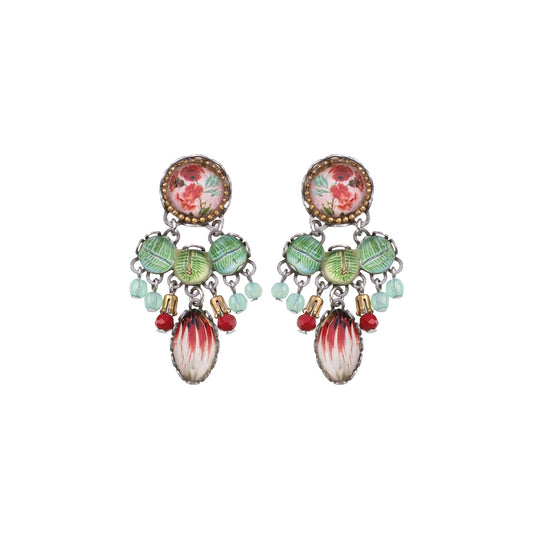 Romantic Earrings Flower Garden Set, Erica