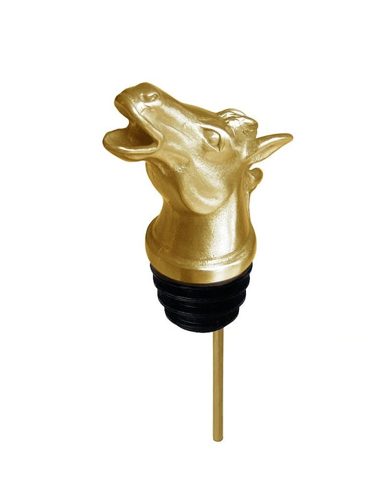 Menagerie Titanium Gold Horse Pourer