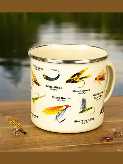 Enamel Mug - Fly Fishing