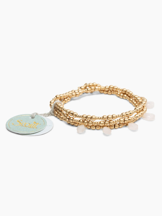 Metal Wrap - Timeless/Rose Quartz/Gold