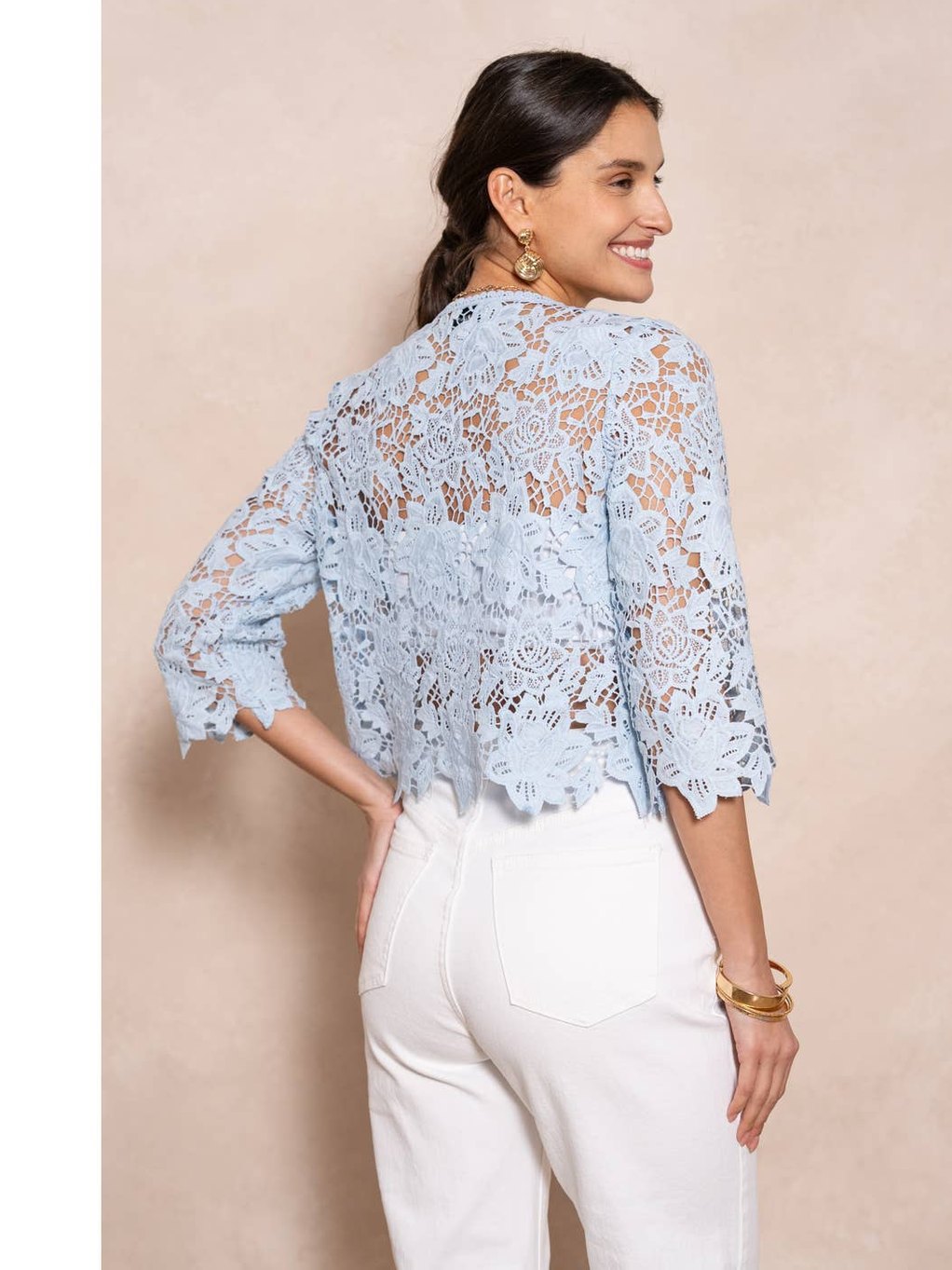 Selena Bolero Jacket in Guipure Lace