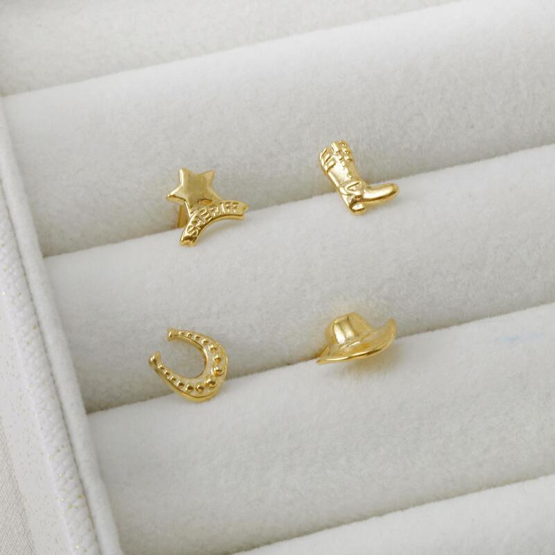 Stamped Stud Earring
