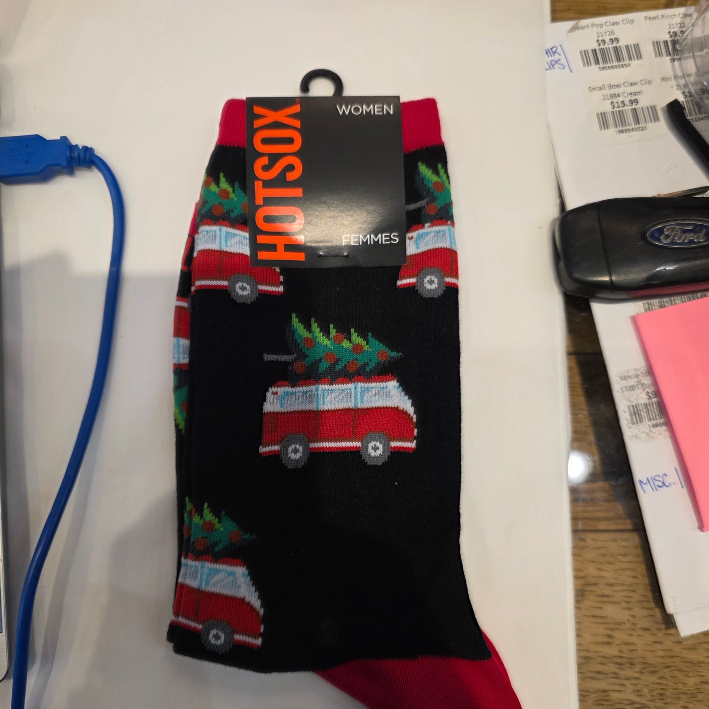 HOTSOX Women's Christmas Truck Sock