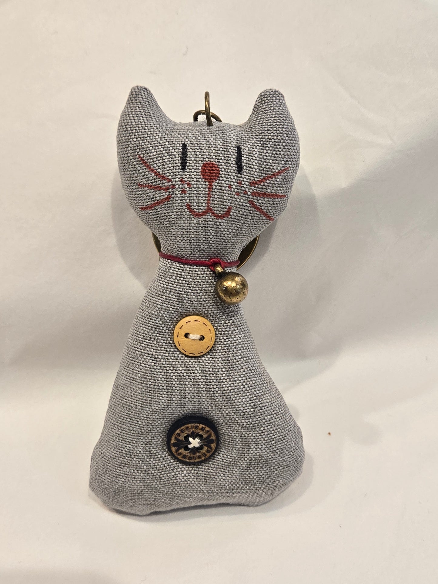 Cat Two Button Keychain
