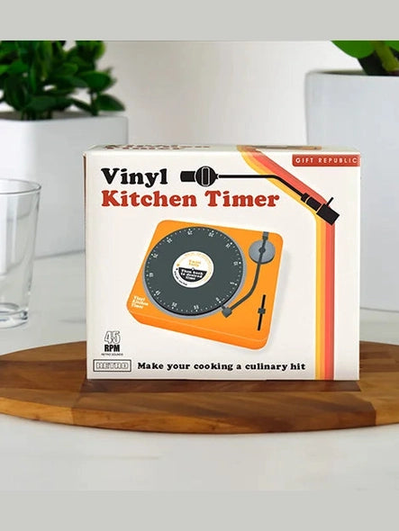 Retro Vinyl Player Kitchen Timer