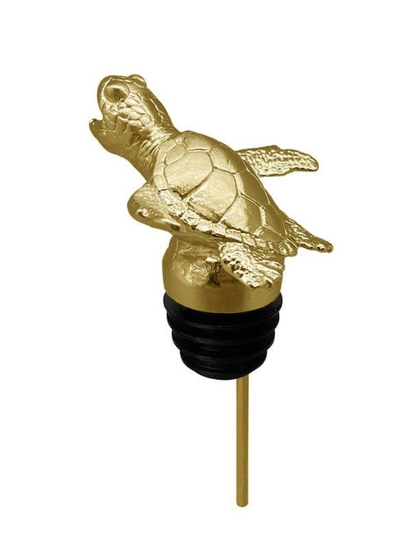 Menagerie Titanium Gold Sea Turtle Pourer