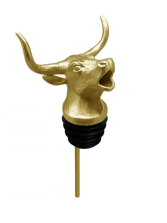 Menagerie Titanium Gold Longhorn Pourer