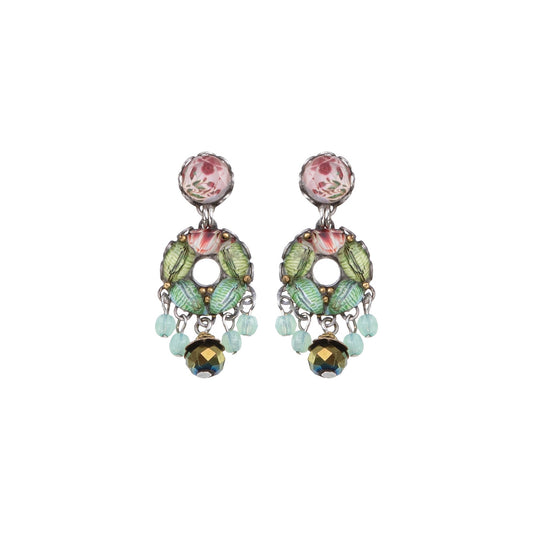 Gipsy Earrings Flower Garden Set, Fern
