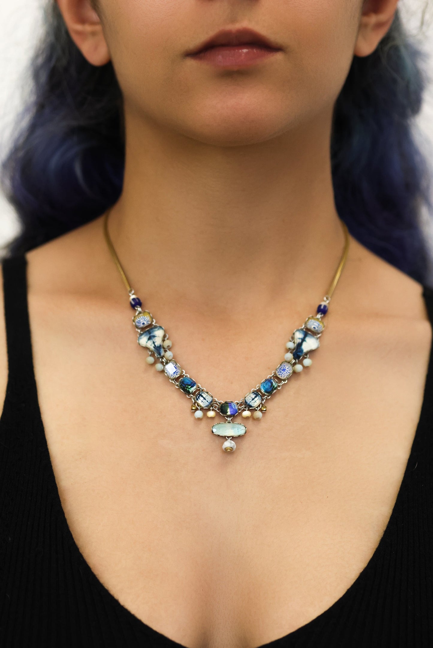 Mint Glassy Necklace Fresh Waters Set, Elsa