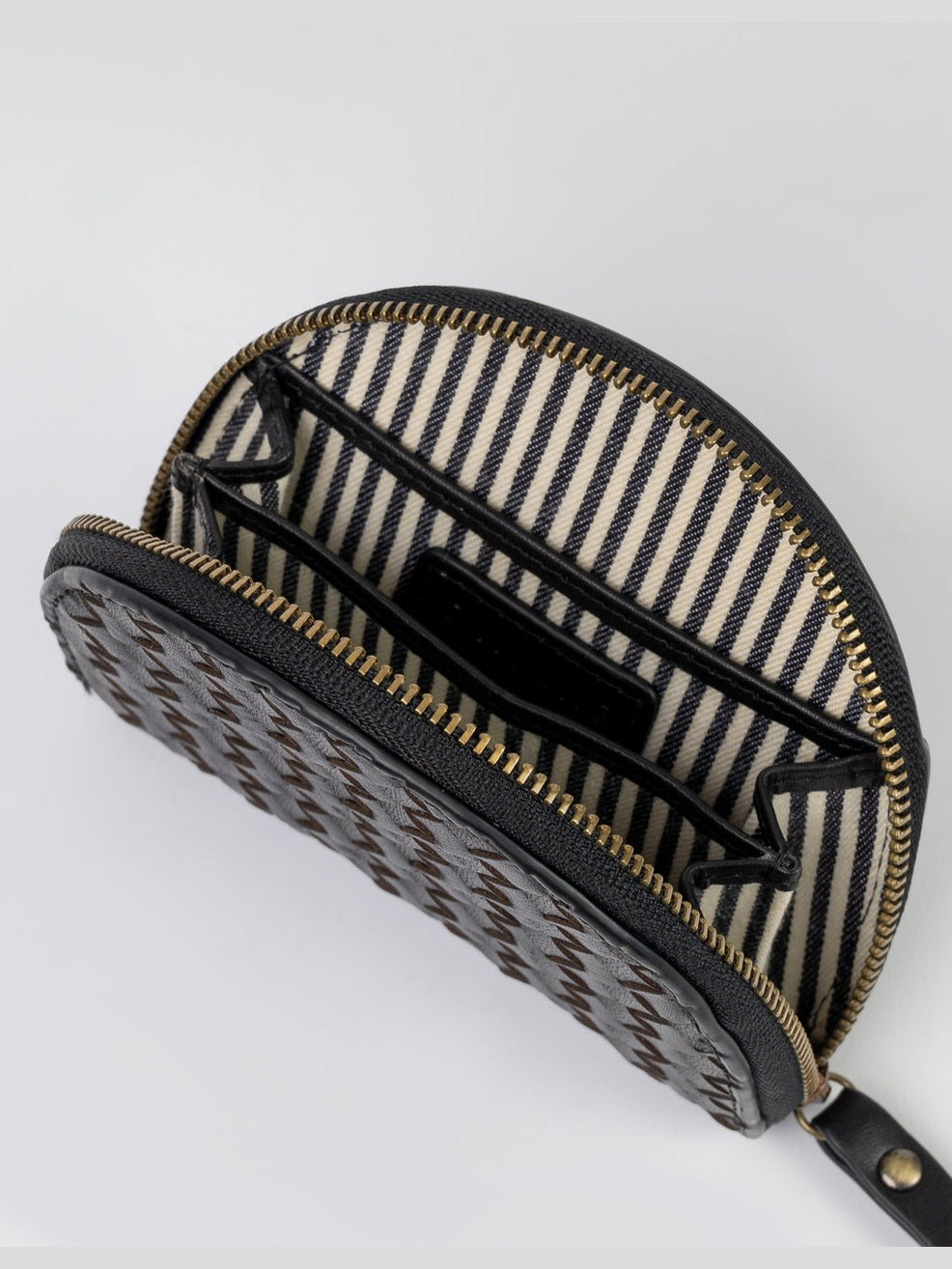Laura Coin Purse Woven Classic Leather / Small
