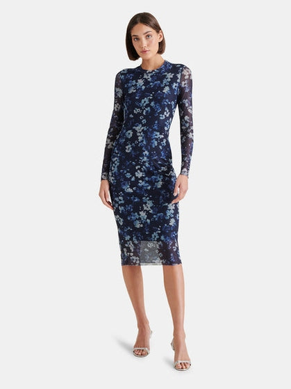 Hailee Dress Floral Indigo