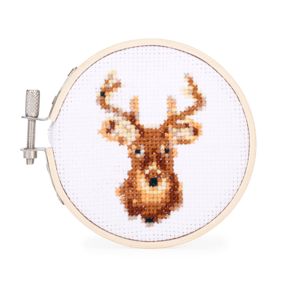 Mini Cross Stitch Embroidery Kit | Deer