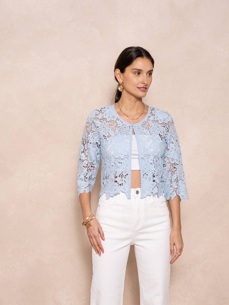 Selena Bolero Jacket in Guipure Lace