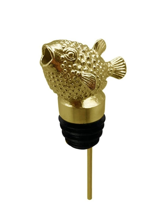 Menagerie Titanium Gold Puffer Fish Pourer