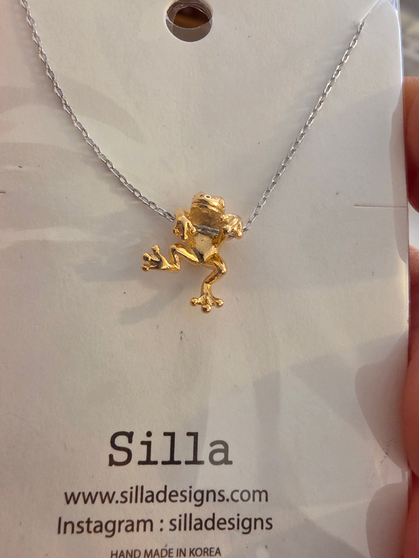 Hanging Frog Necklace