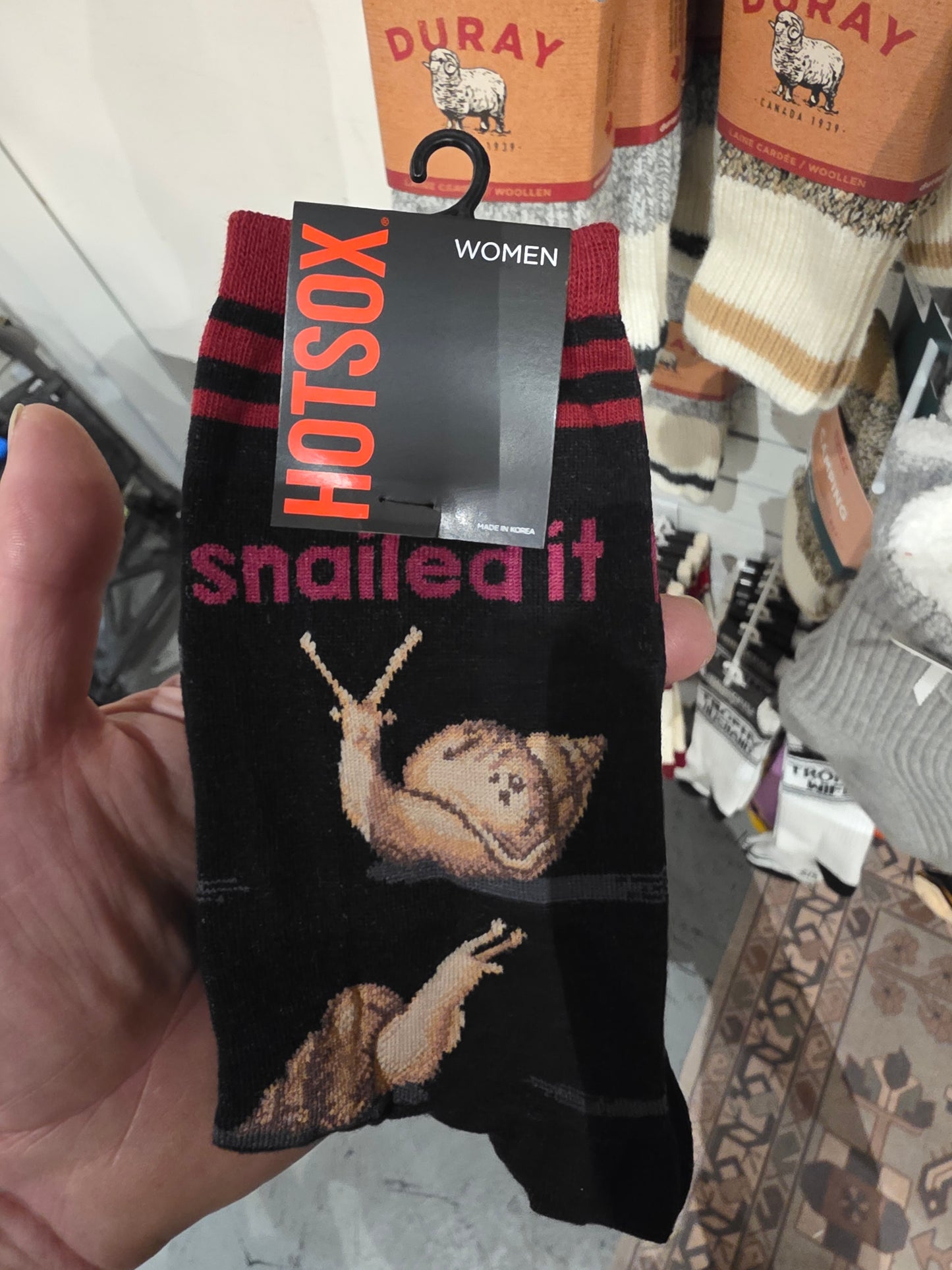 HOTSOX Women's Snailed it Crew Socks