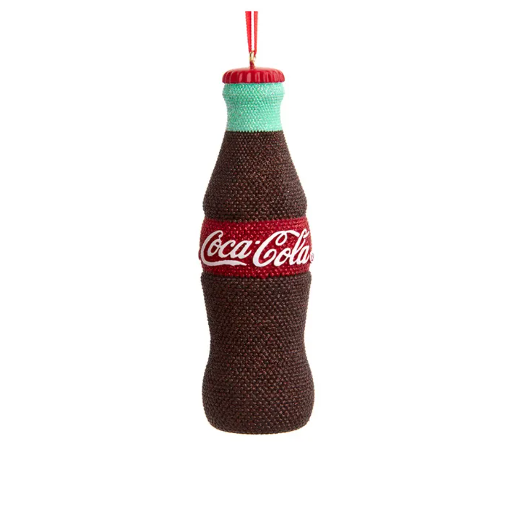 Coke Beaded Bottle Ornament