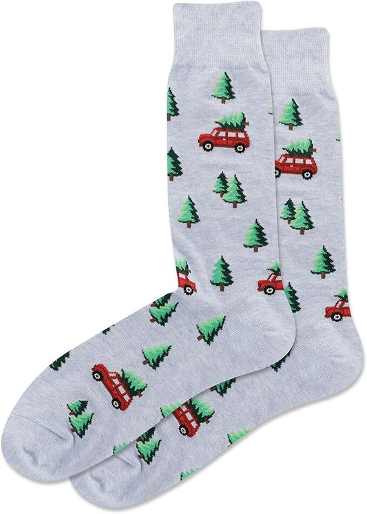HOTSOX Men's Christmas Tree Van Socks