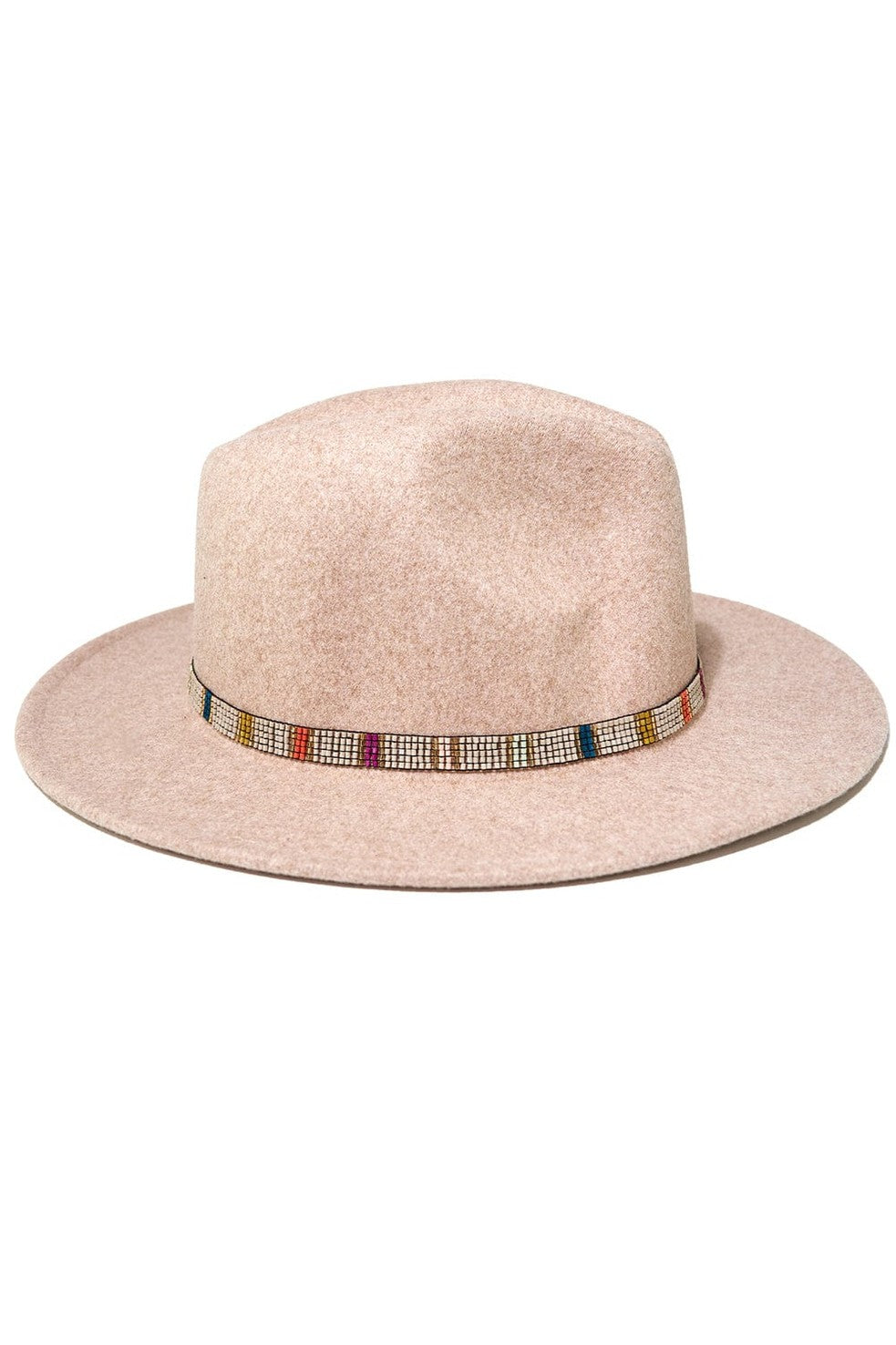 Sarah Vertical Stripes Beaded Stretch Hat Band