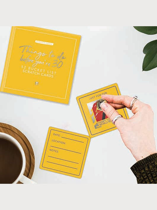 Things to do Before You're 30 | Bucket List Scratch Cards